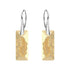 Sudraba auskari "Augošais Kristāls II (Golden Shadow)" ar Swarovski™ kristāliem